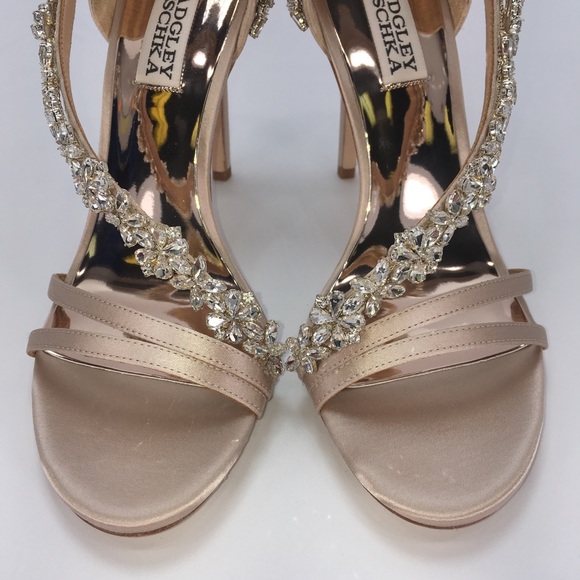 Badgley Mischka Voletta Satin Dress Heel Size 6M - Picture 5 of 13